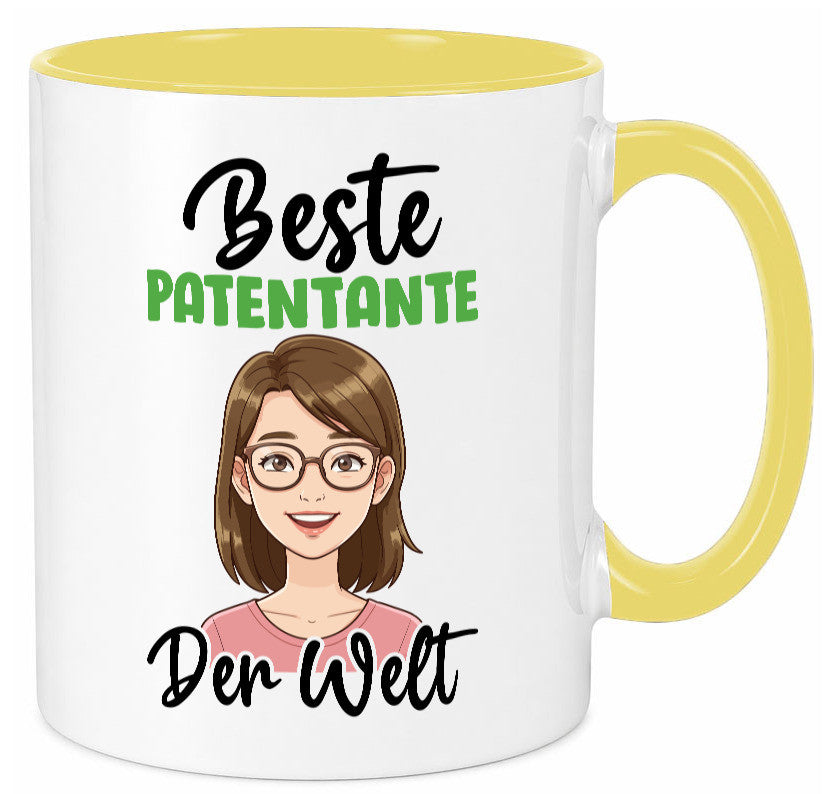 Beste Patentante | Tante lustiger Spruch Geschenk Humor Geschenkidee Tasse