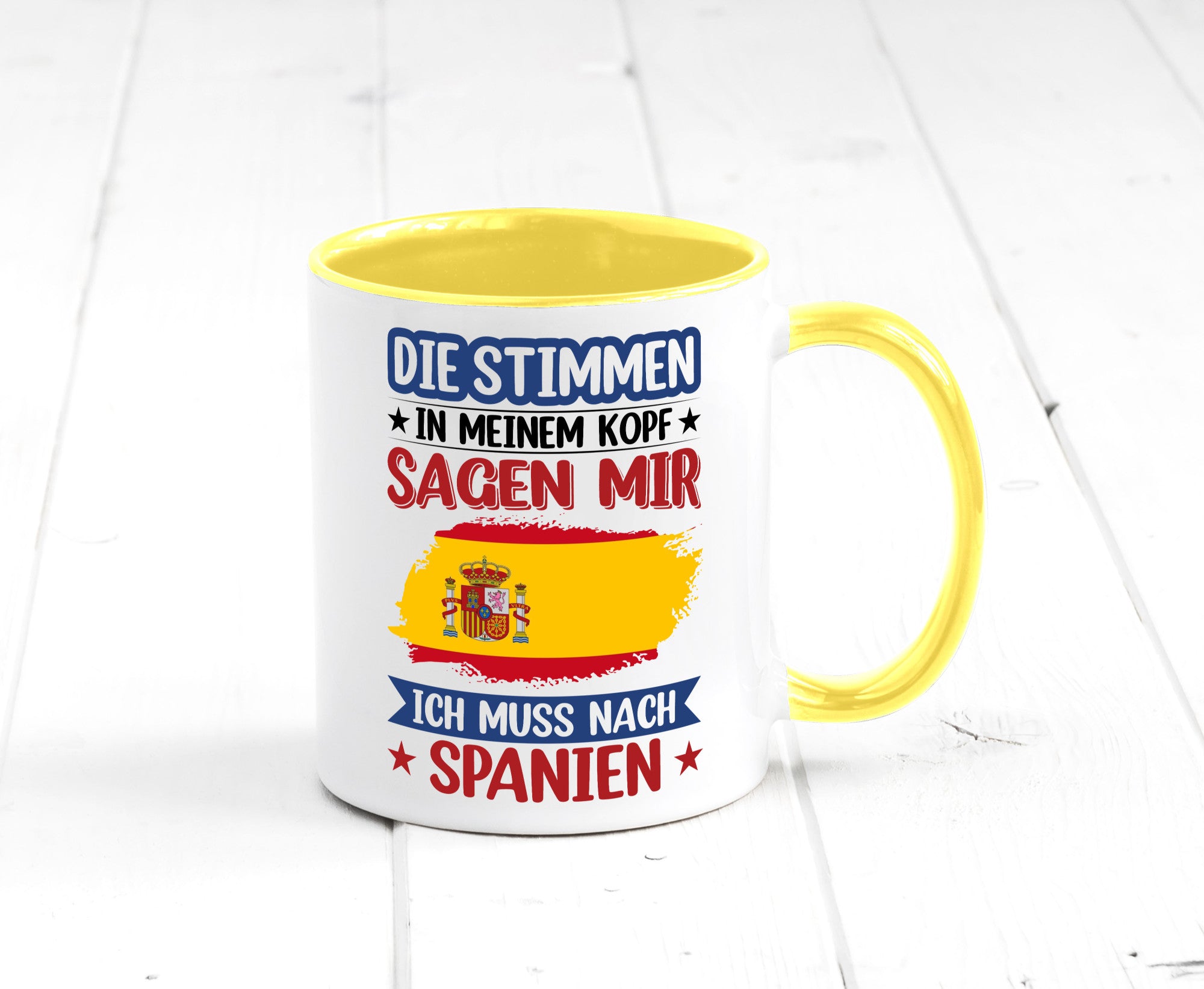 Spanien | Urlaub Stimmen in meinem Kopf Traumland v2 lustiger Spruch Geschenk