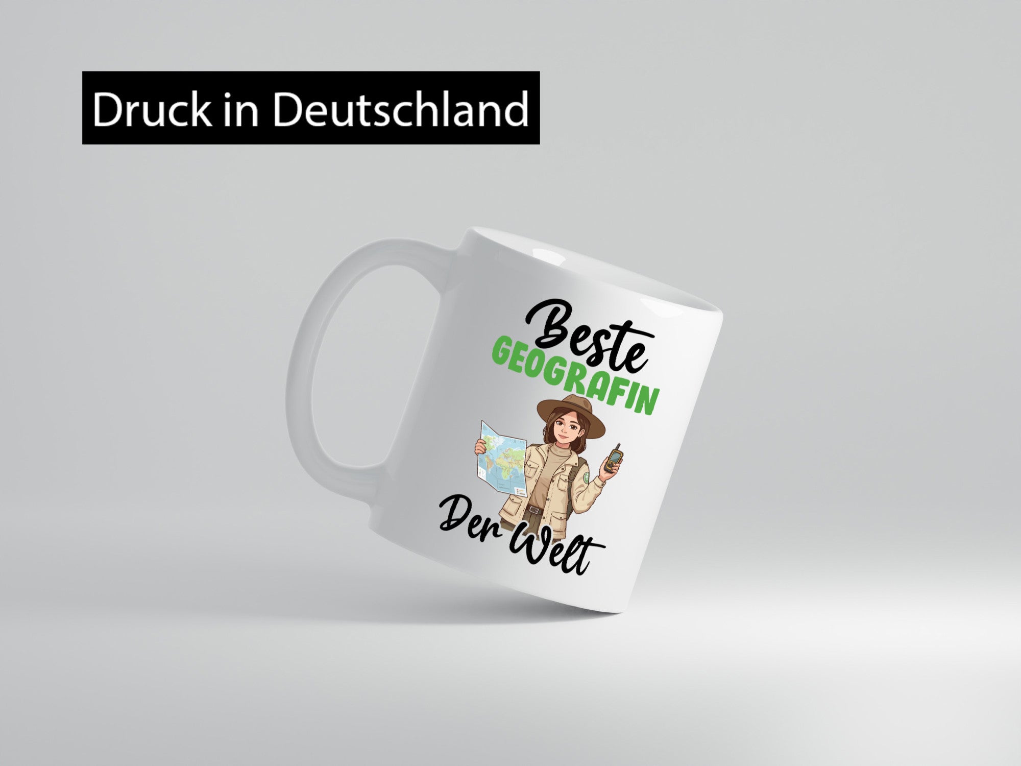 Beste Geografin | Geografie v2 Humor Geschenkidee Tasse