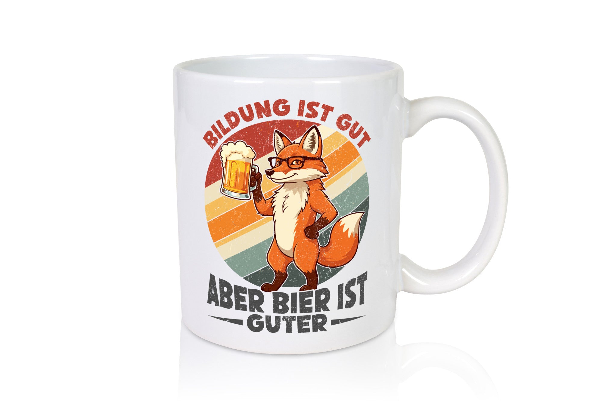 Bildung ist gut aber Bier Guter | Biertrinker Humor Geschenkidee Tasse