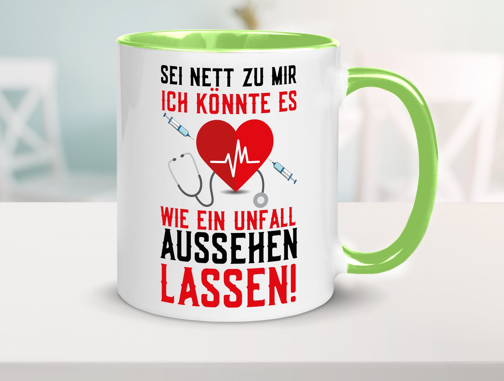 Sei nett zu mir | Krankenschwester Arzt Klinik Spritze v2 lustig Humor