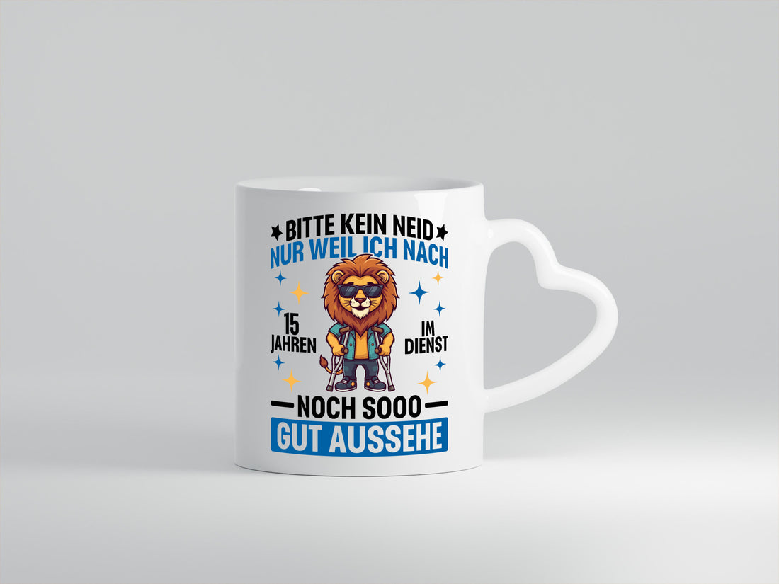 15 Jahre im Dienst | Arbeitsjubiläum Arbeit lustig Kollegen Büro Geschenk Tasse