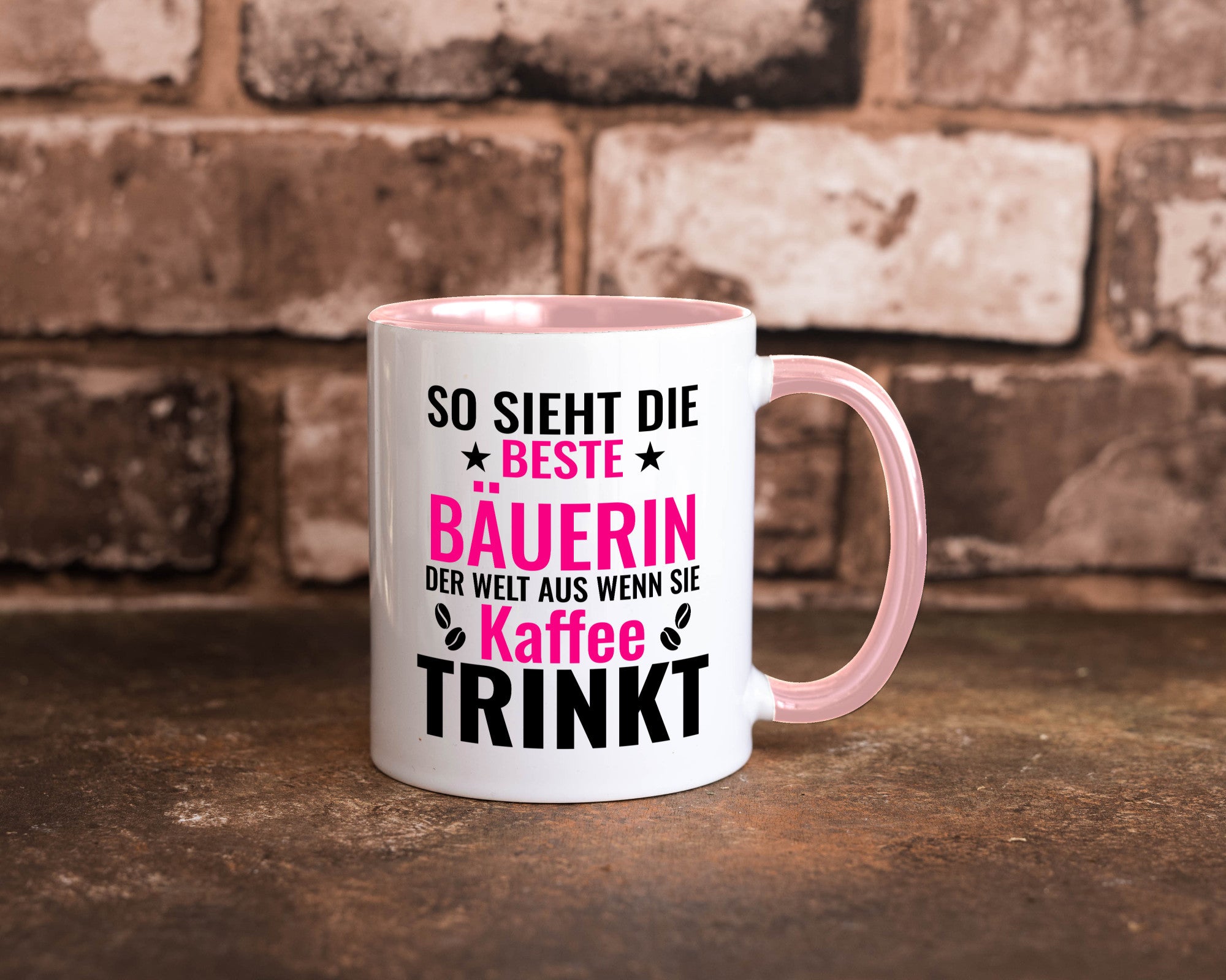 Kaffee trinkt: Bäuerin | Bauernhof Landwirtschaft Geschenk Humor Geschenkidee