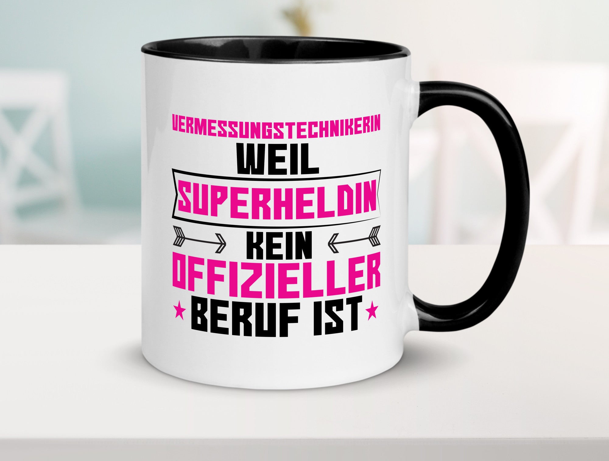 Superheldin Vermessungstechnikerin | Techniker Humor Geschenkidee Tasse