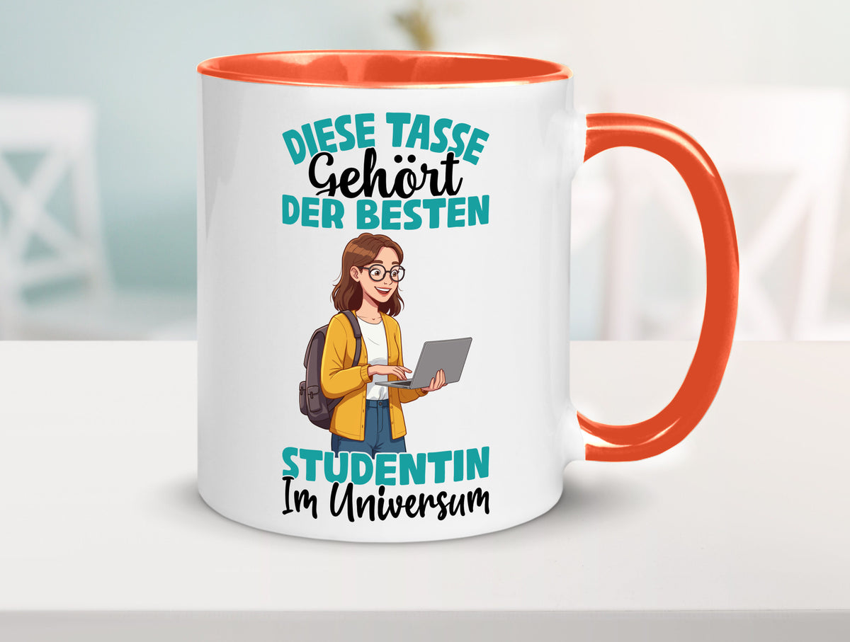 Im Universum: Studentin | Uni Studium Universität Geschenk Humor Geschenkidee Tasse