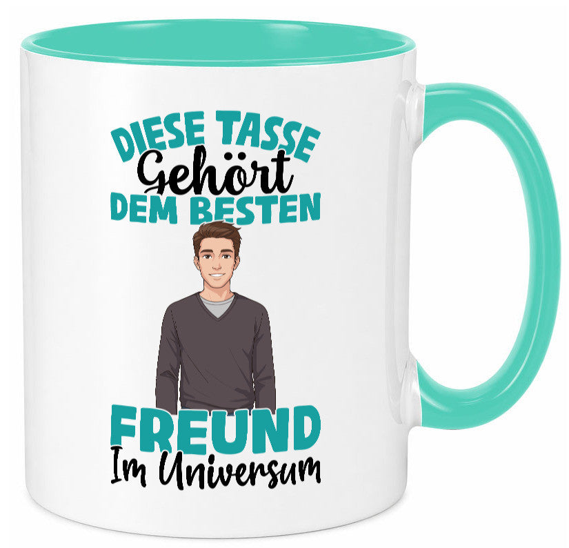 Im Universum: Freund | Beziehung Partner Liebe Geschenk Humor Geschenkidee Tasse