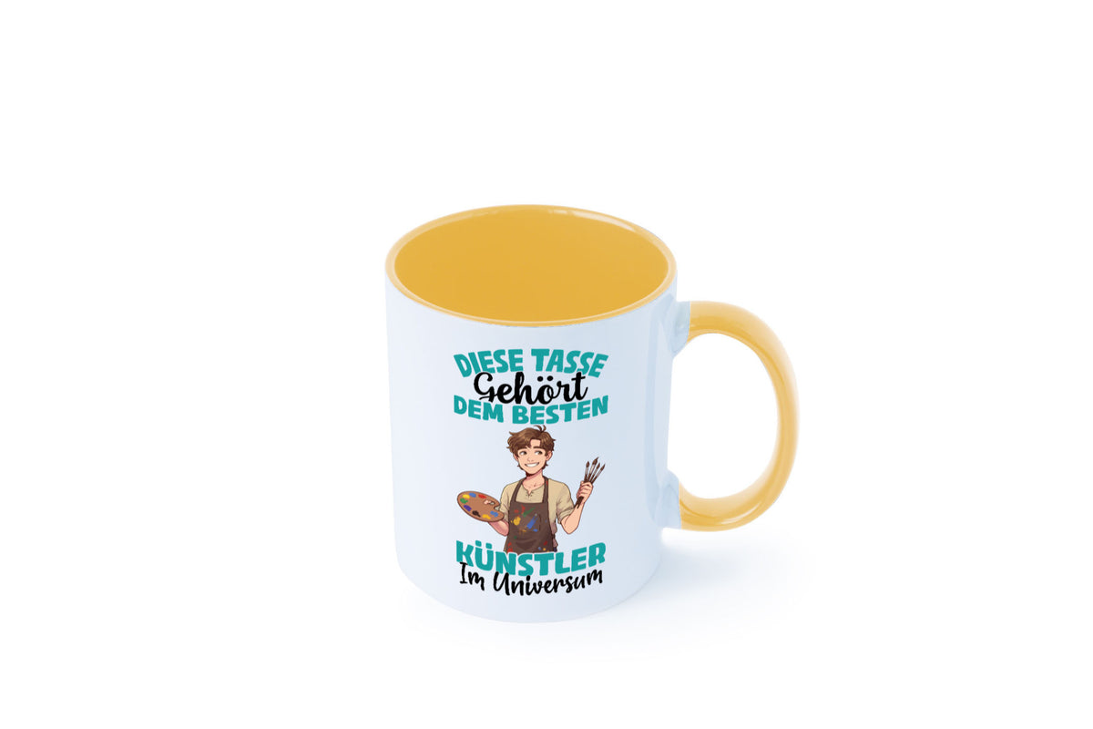 Im Universum: Künstler | Kunst Geschenkidee Humor Tasse