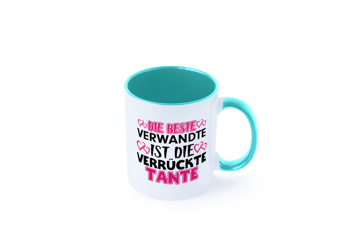 Verrückte Tante | Spruch Patentante Verwandtschaft lustiger Geschenk Humor Tasse
