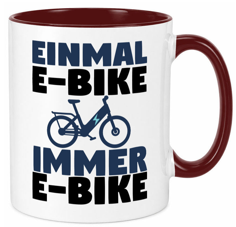 E-Bike Fahrer | Radfahrer Tasse Fahrrad Elektrorad lustiger Spruch Geschenk