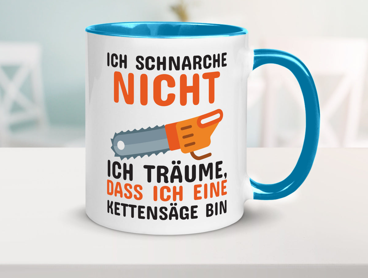 Ich schnarche nicht lustiger Spruch Geschenk Humor Geschenkidee Tasse