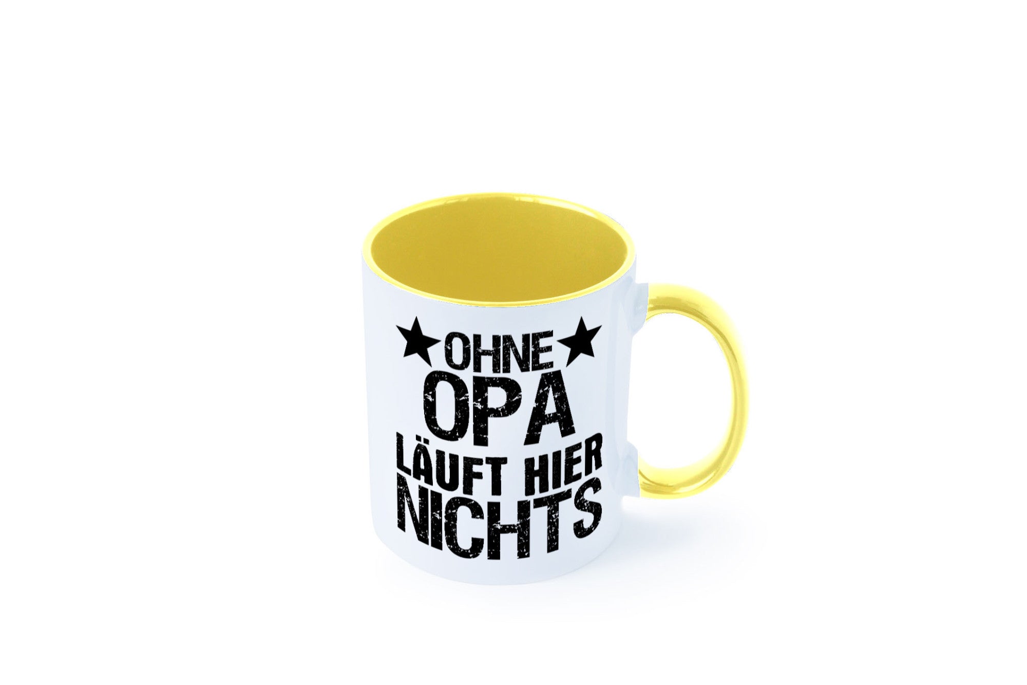 Ohne Opa läuft hier nichts | Sterne Geschenkidee Familie Humor Tasse