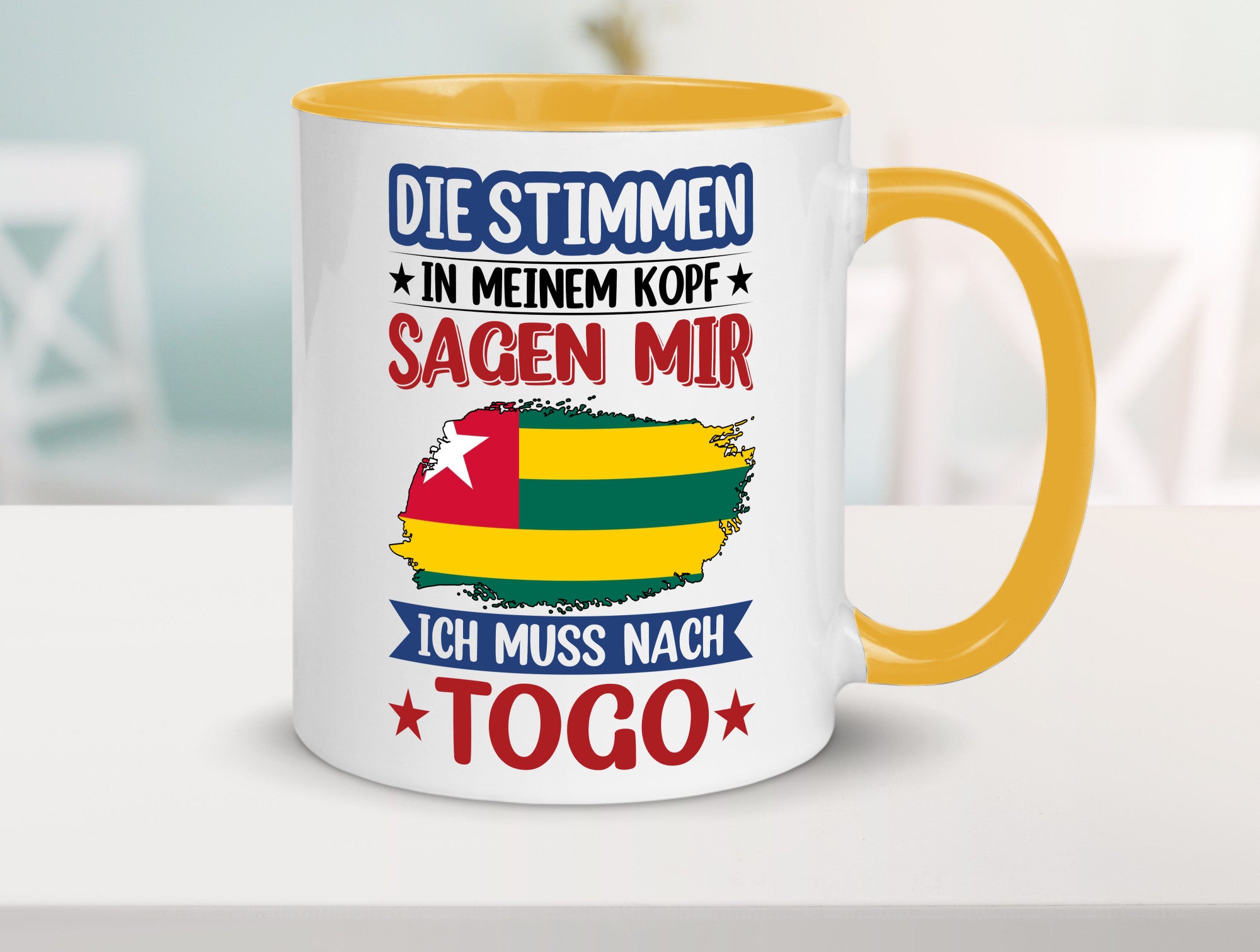 Togo | Urlaub Stimmen in meinem Kopf Traumland Humor Geschenkidee Tasse