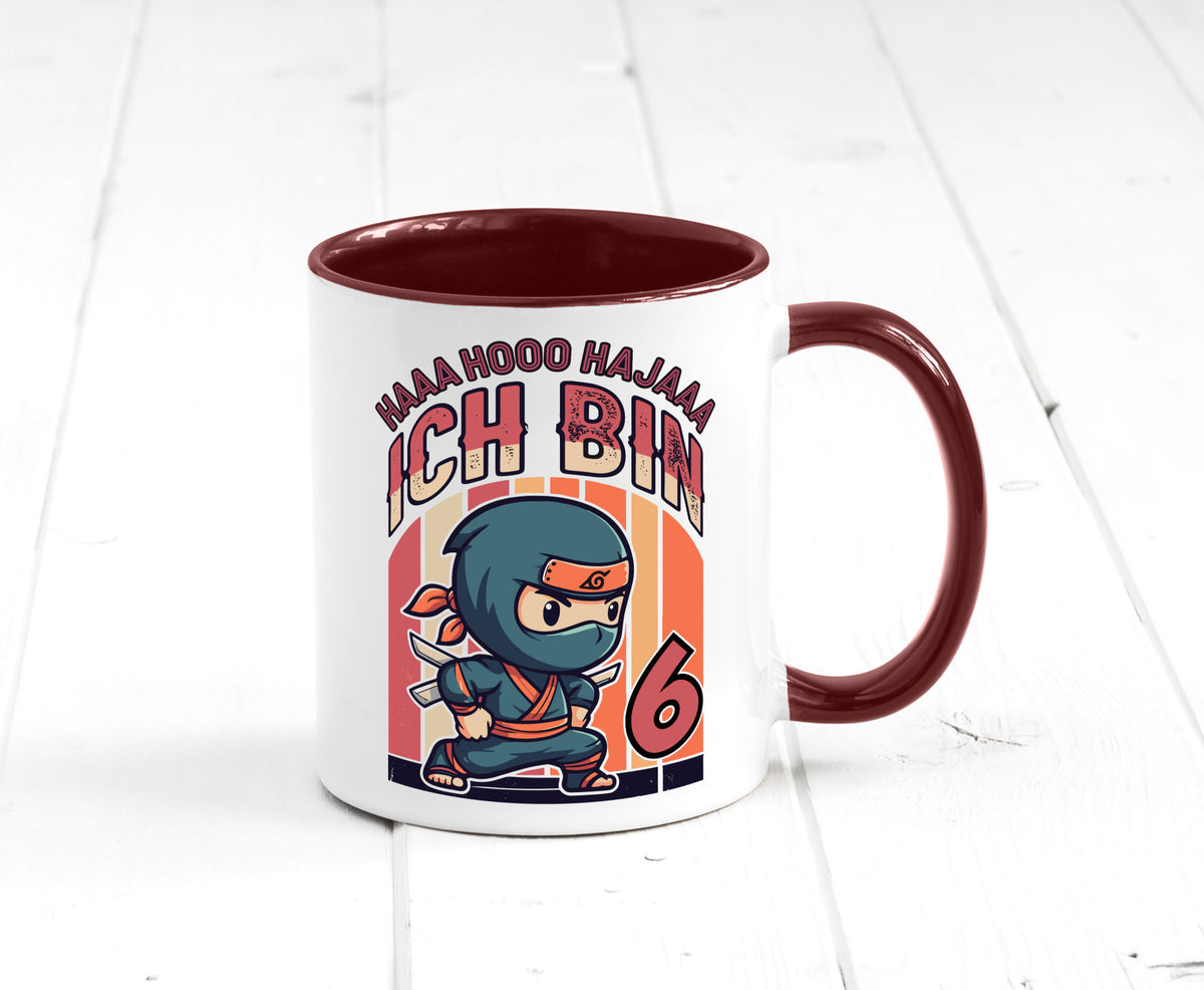 6. Geburtstag | Ninja Junge 6 Jahre Humor Geschenkidee Tasse