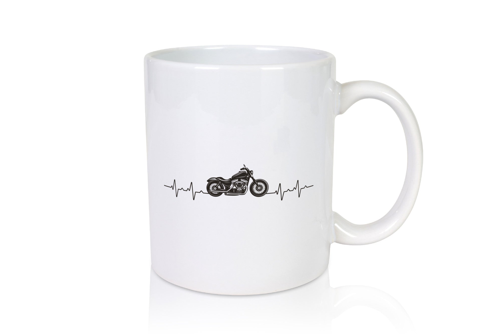 Motorrad | Herzschlag Geschenkidee Humor Tasse
