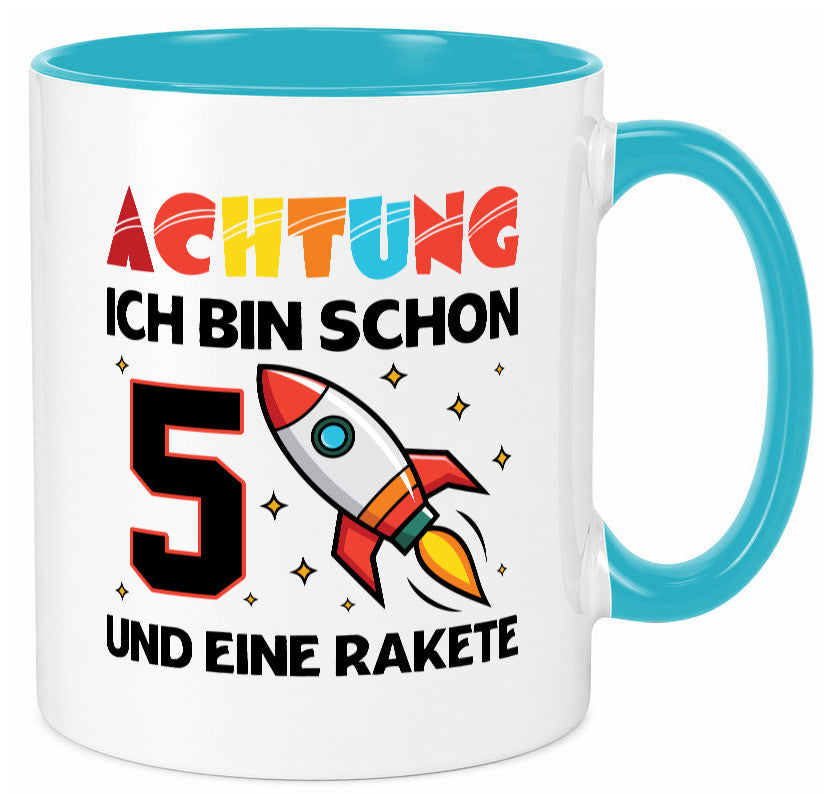 5. Geburtstag | Rakete Weltraum 5 Jahre Galaxy lustig Geschenkidee Geschenk