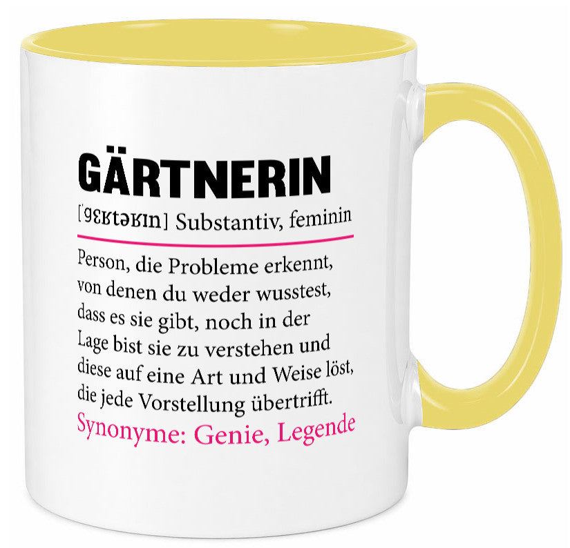 Gärtnerin | lustig Gartenbau Beruf Spruch Geschenk Arbeit Kollegen Büro Tasse