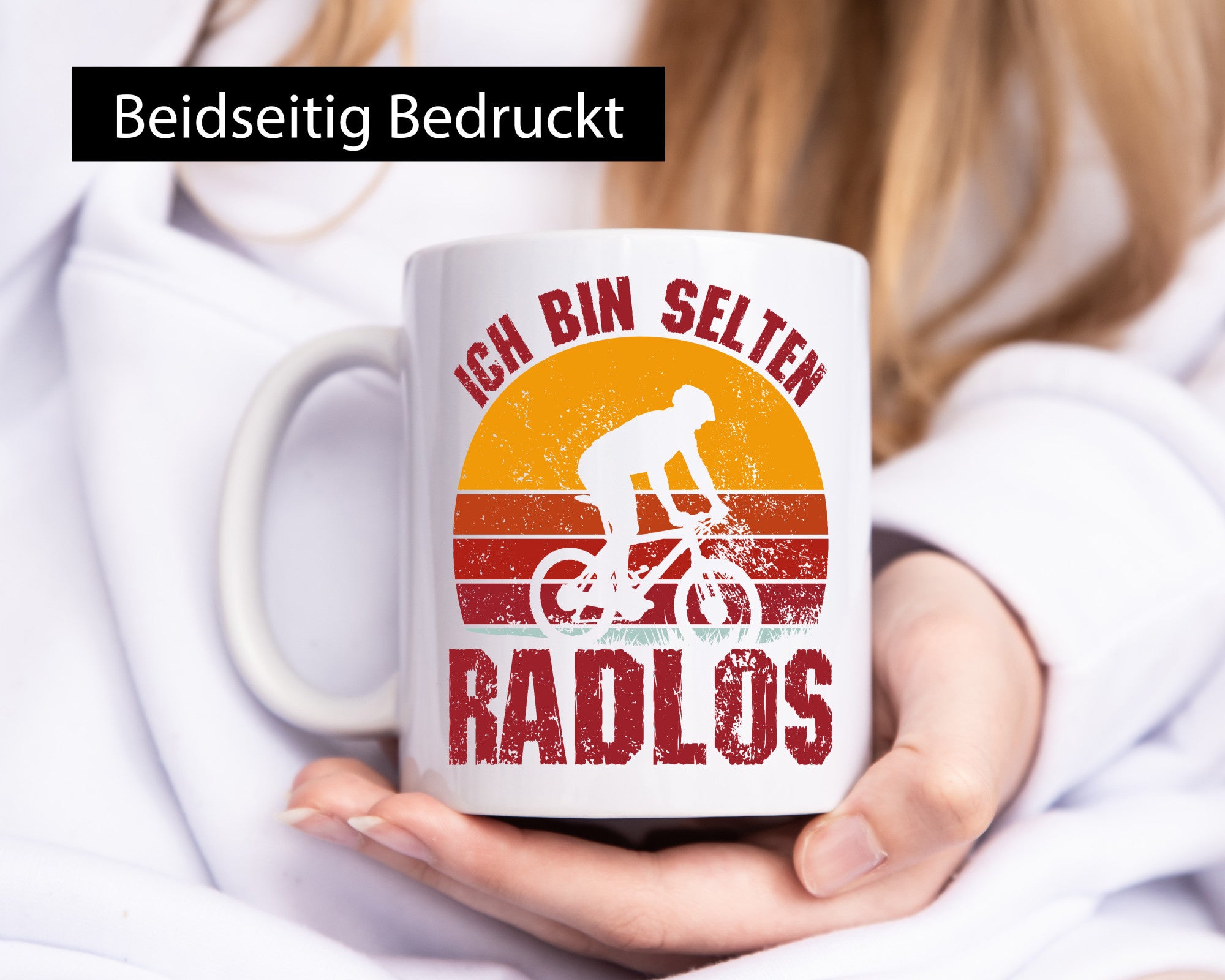 Ich bin Selten Radlos | Radfahrer Mountainbike Humor Geschenkidee Tasse