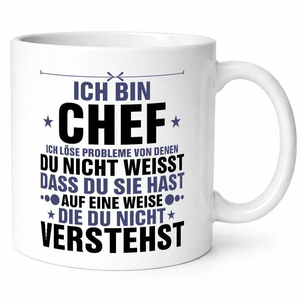 Löse Probleme: Chef | Führungskraft Vorgesetzter lustig Arbeit Kollegen Büro