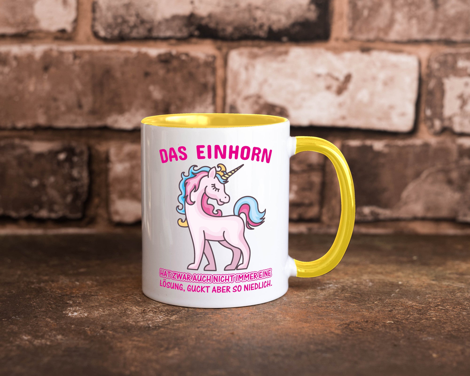 Niedliches Einhorn | lustige Tasse Frauen Mädchen lustiger Spruch Geschenk