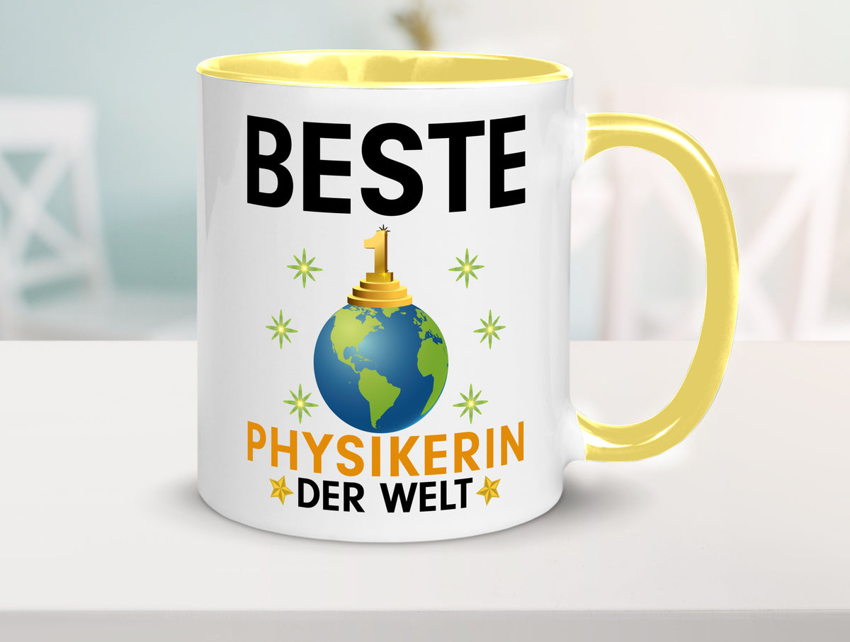 Welt Beste Physikerin | Physik lustiger Spruch Geschenk Humor Geschenkidee Tasse