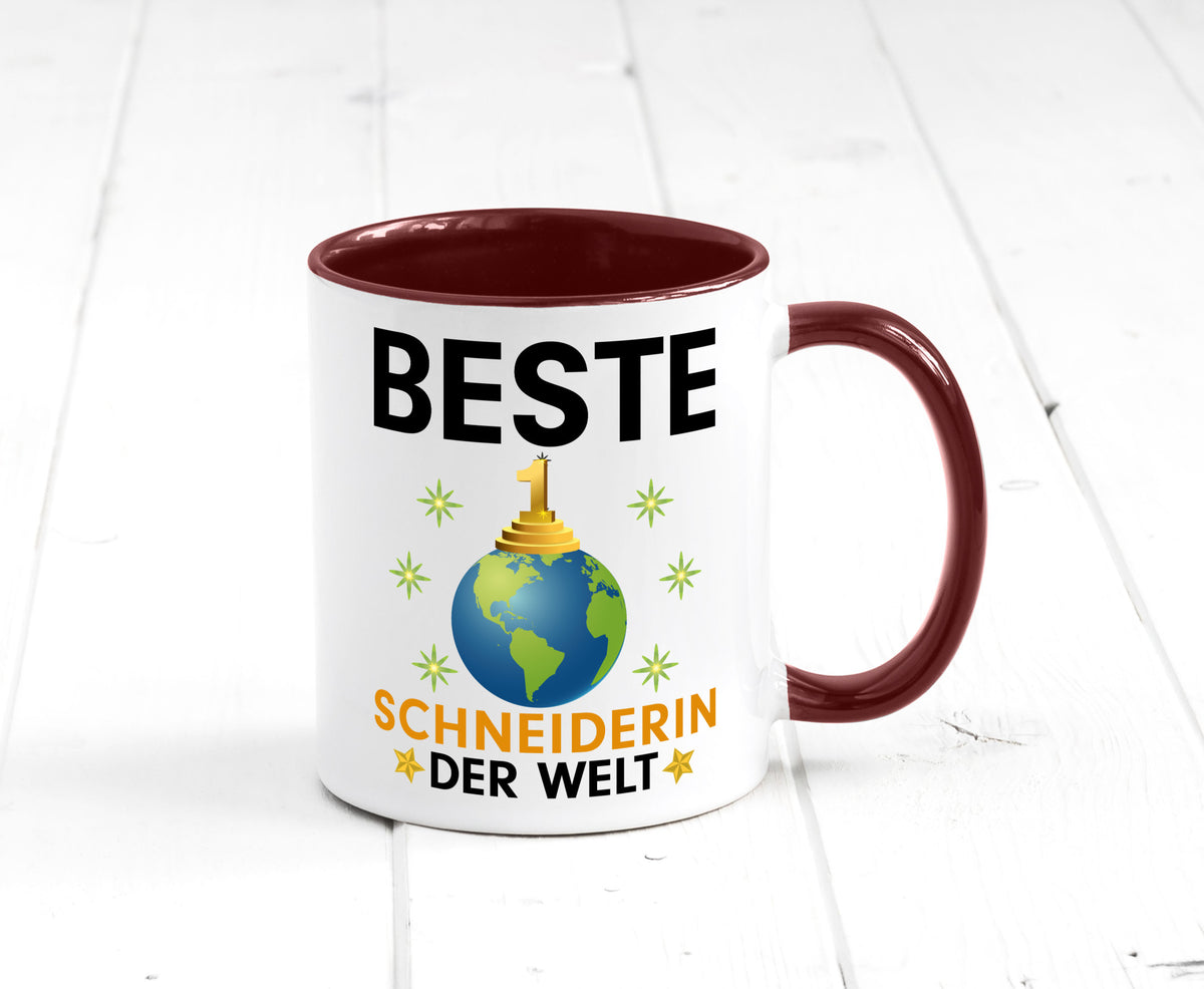 Welt Beste Schneiderin | Beruf Schneiderei lustiger Spruch Geschenk Arbeit Tasse