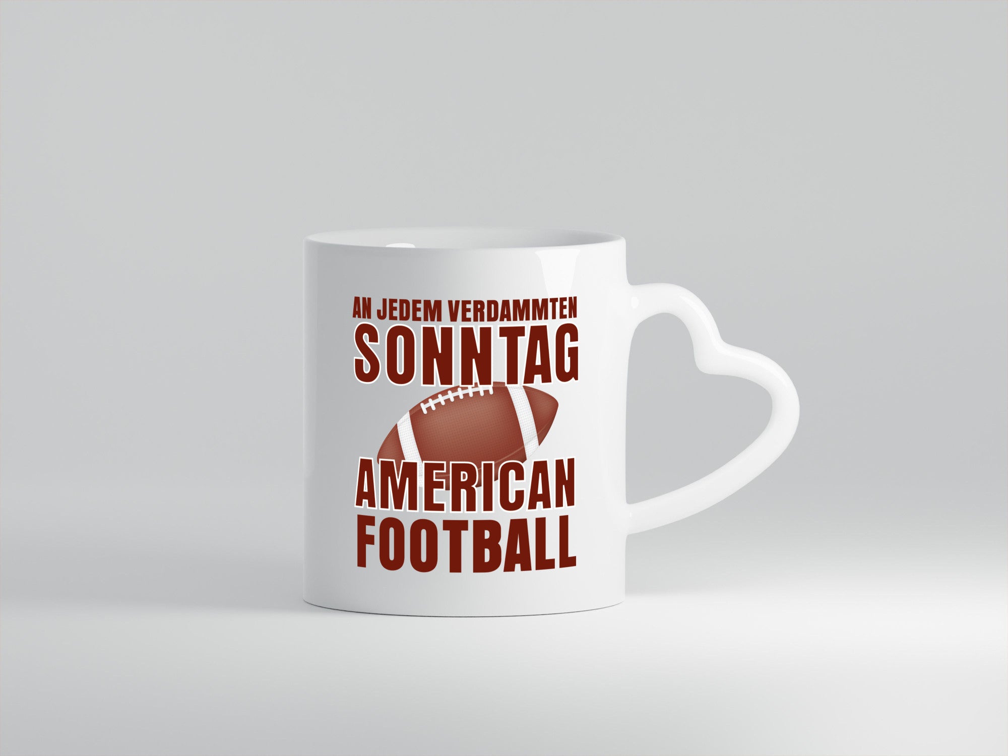 American Football | Sportfan Motiv jeden Sonntag Humor Geschenkidee Tasse