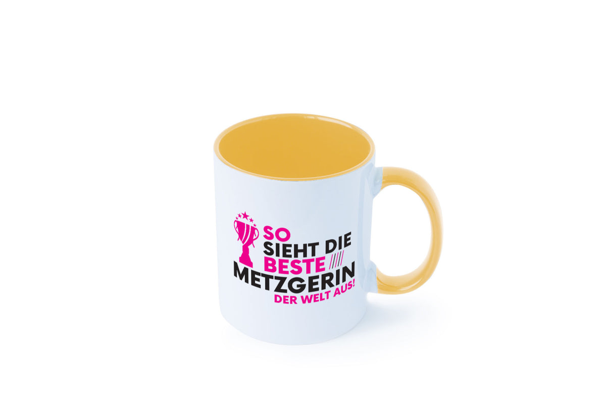 Die Weltbeste Metzgerin | Fleischerin lustig Humor Geschenkidee Geschenk Tasse