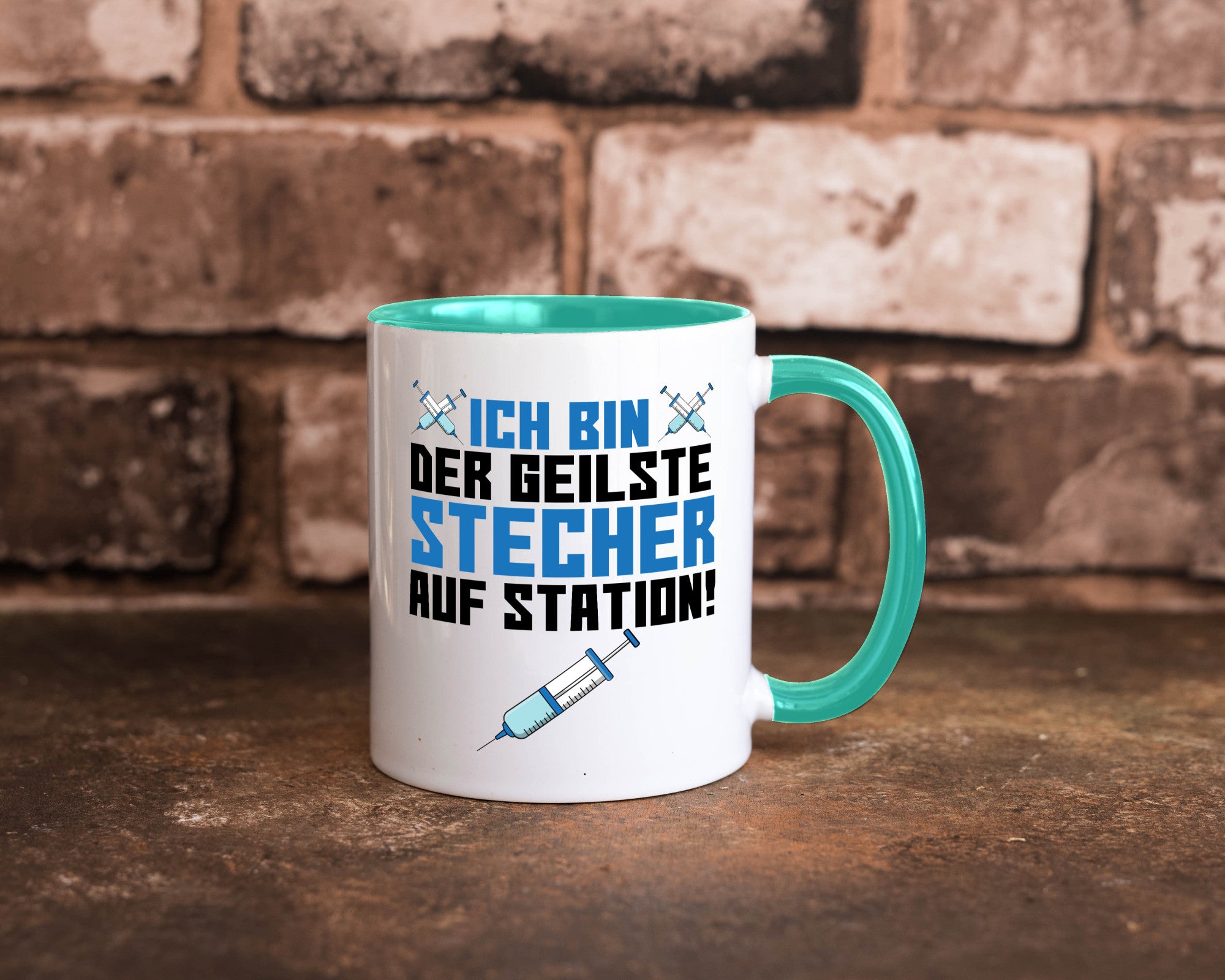 Ich bin der geilste Stecher | Pfleger Arzt Spritze lustig Humor Geschenkidee