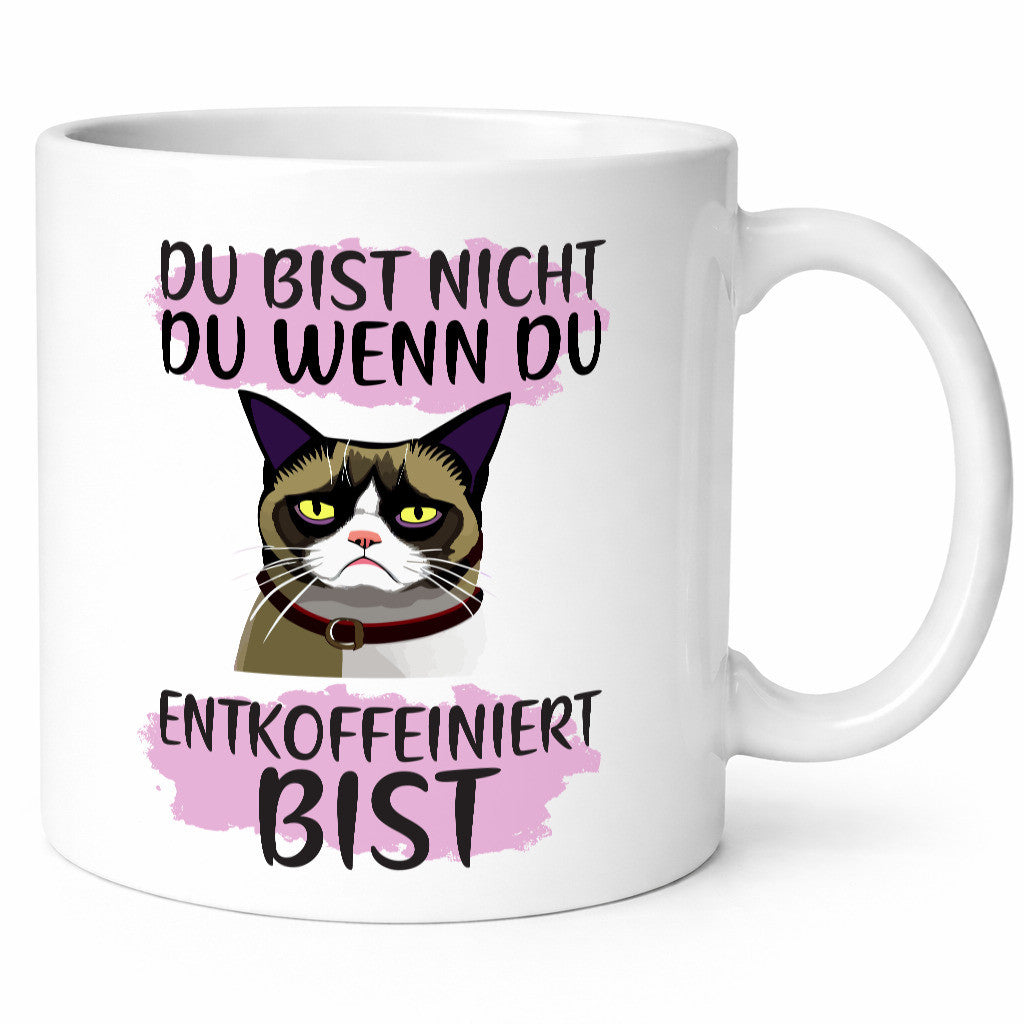 Spruch Tasse | Morgenmuffel Katze Entkoffeiniert lustig Tierliebhaber Humor