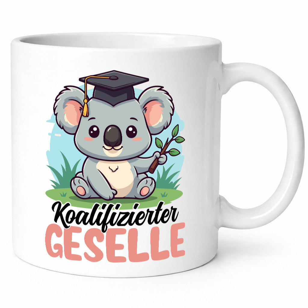 Koalifizierter Geselle | Handwerker Geschenkidee Humor Tasse