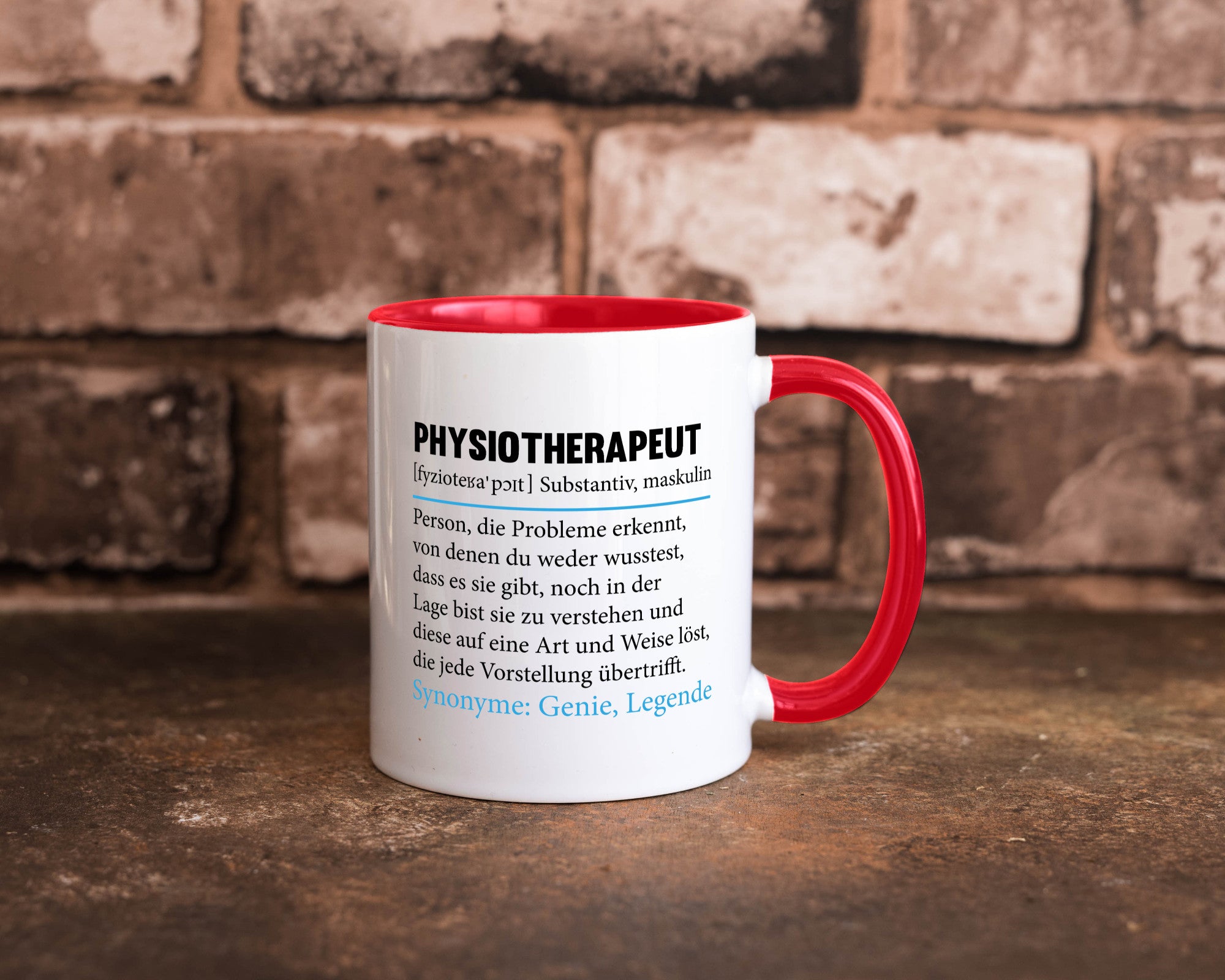 Physiotherapeut | Beruf Spruch Text lustig v2 Humor Arbeit Kollegen Büro