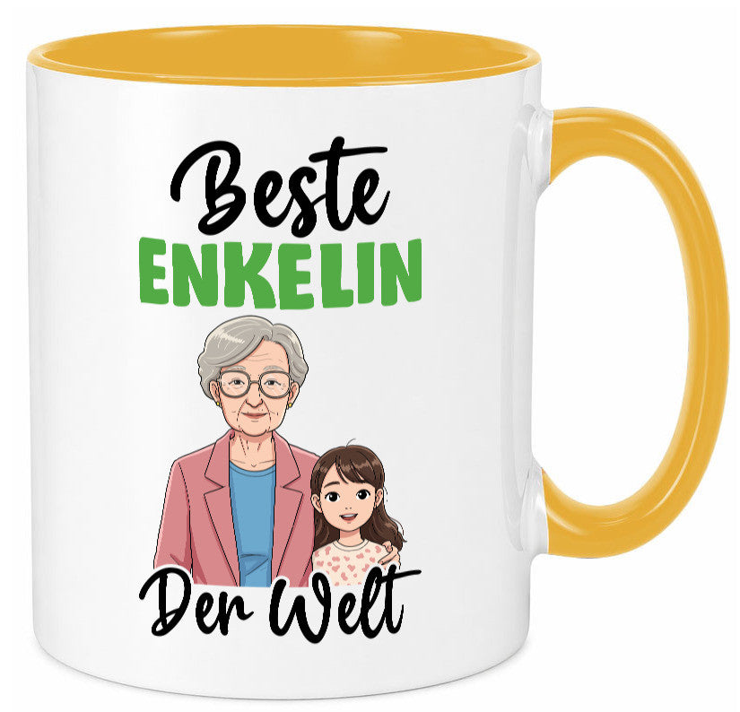 Bester Enkelin | Opa Oma Großmutter Großvater lustiger Spruch Geschenk Familie Tasse