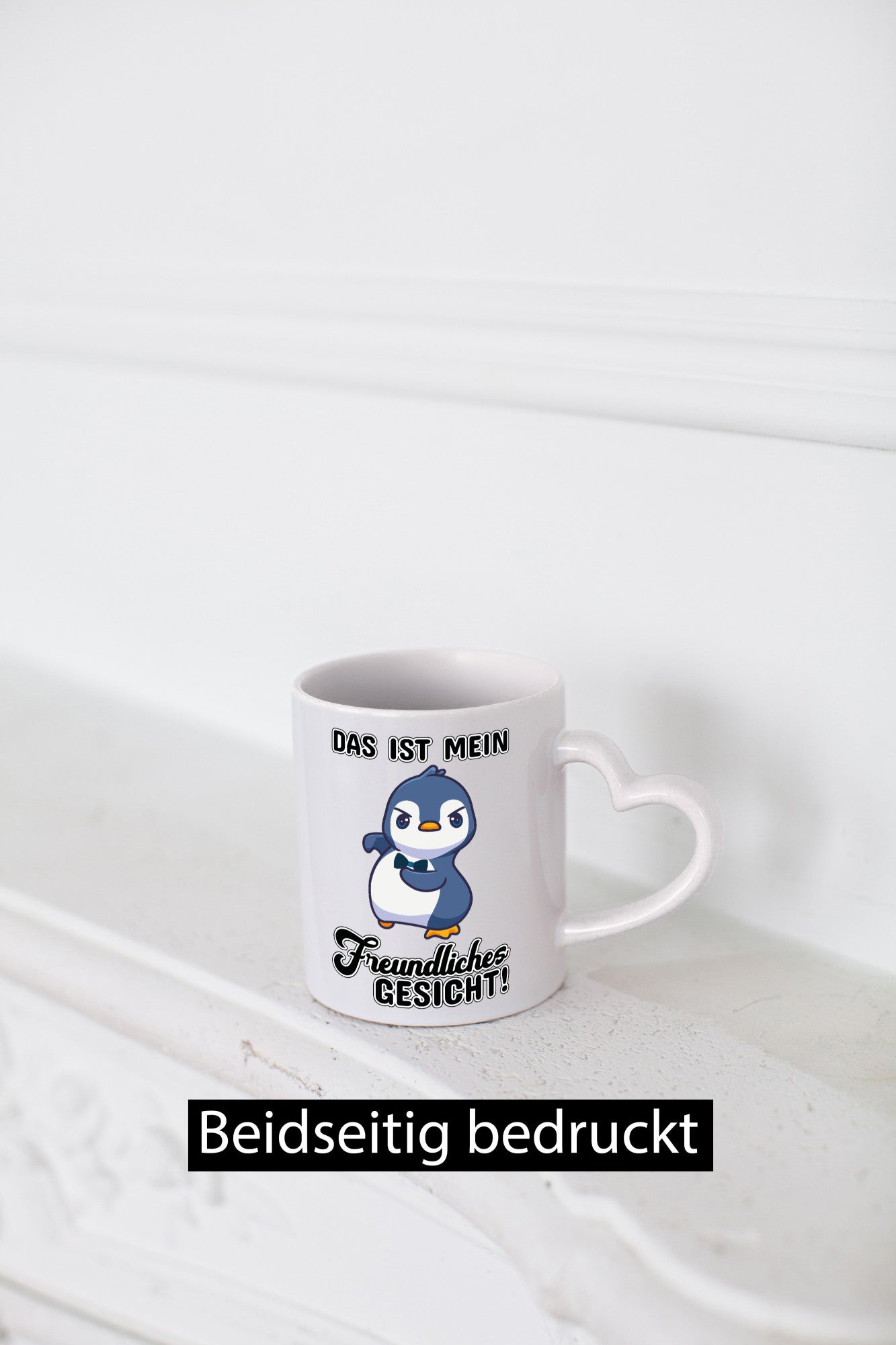Freundliches Gesicht Geschenkidee Humor Tasse