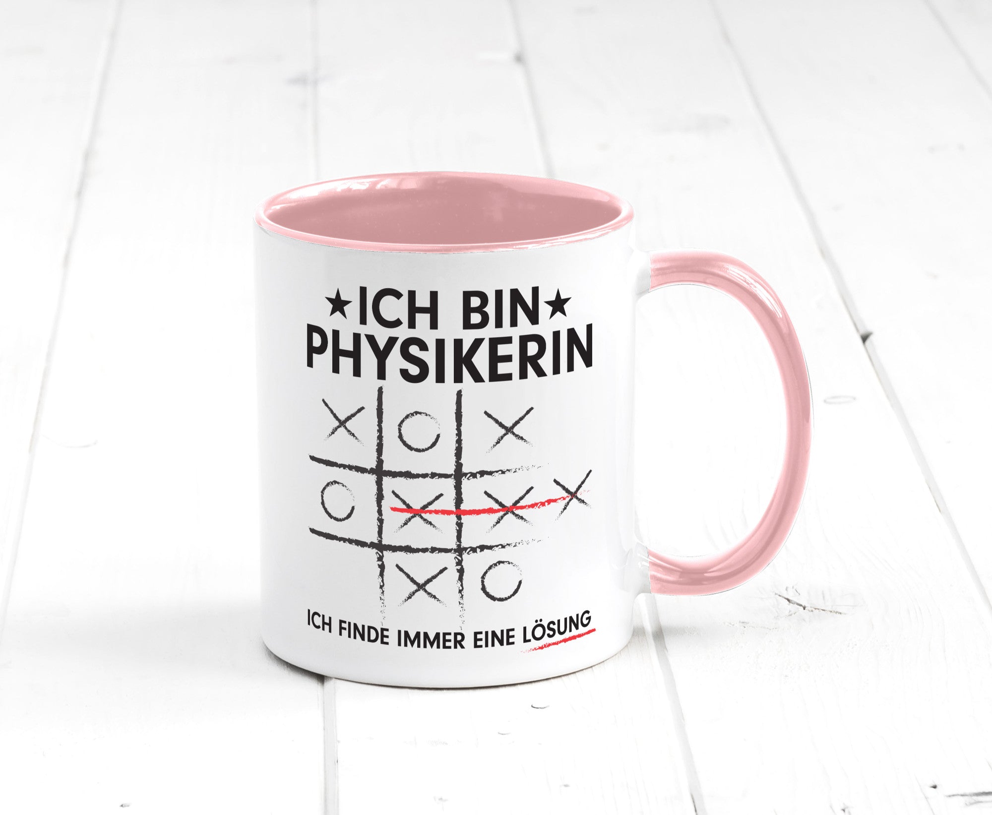 Löse Probleme: Physikerin | Physik Humor Geschenkidee Tasse