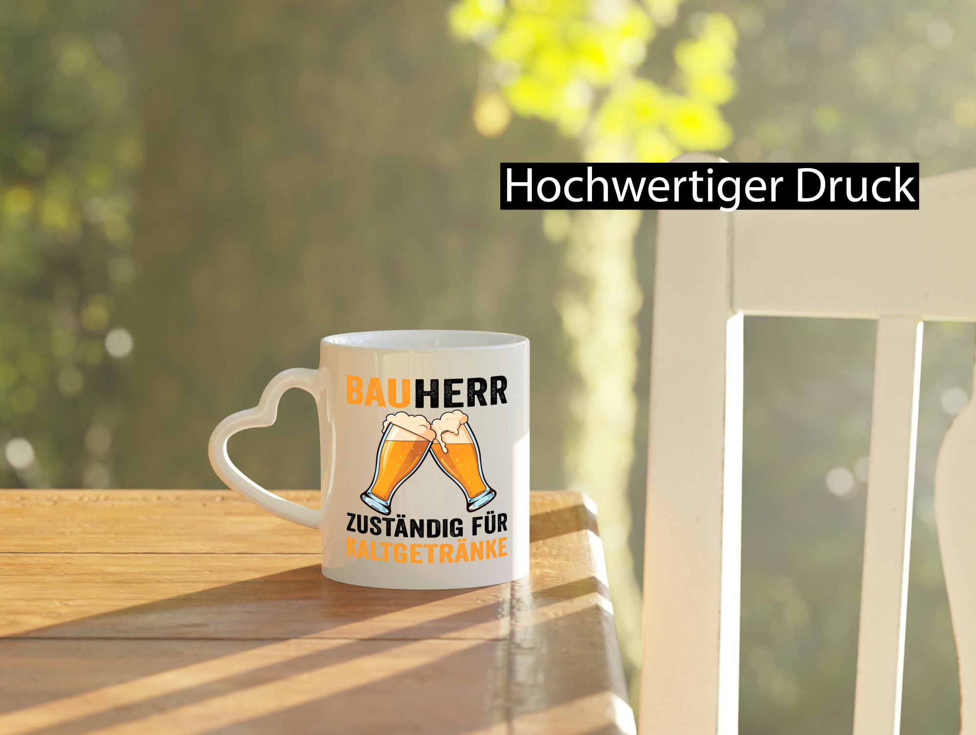 Bauherr Zuständig für Kaltgetränke | Bier Baustelle v2 Geschenkidee Humor Tasse