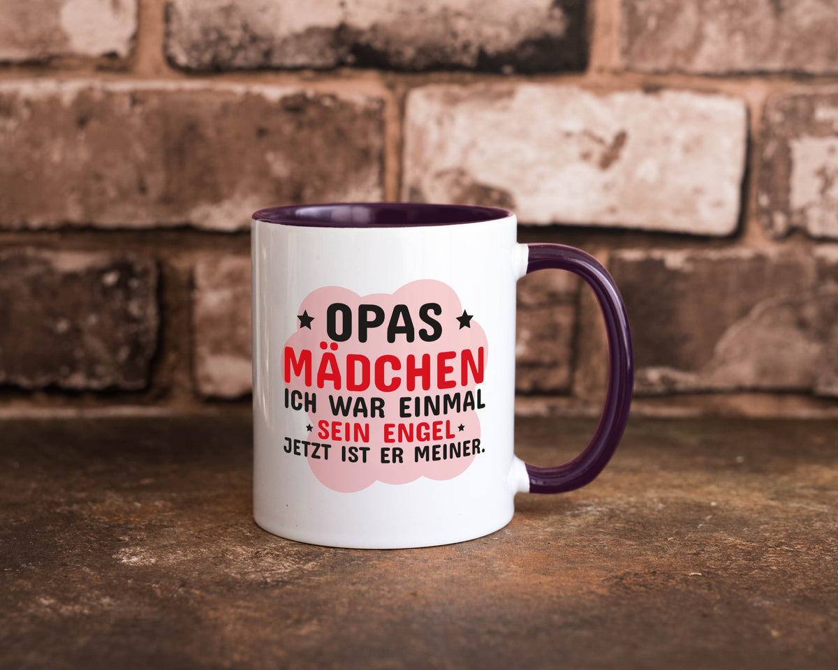 Opas Mädchen | Trauer Tasse Abschied Enkelin lustig Familie Geschenkidee