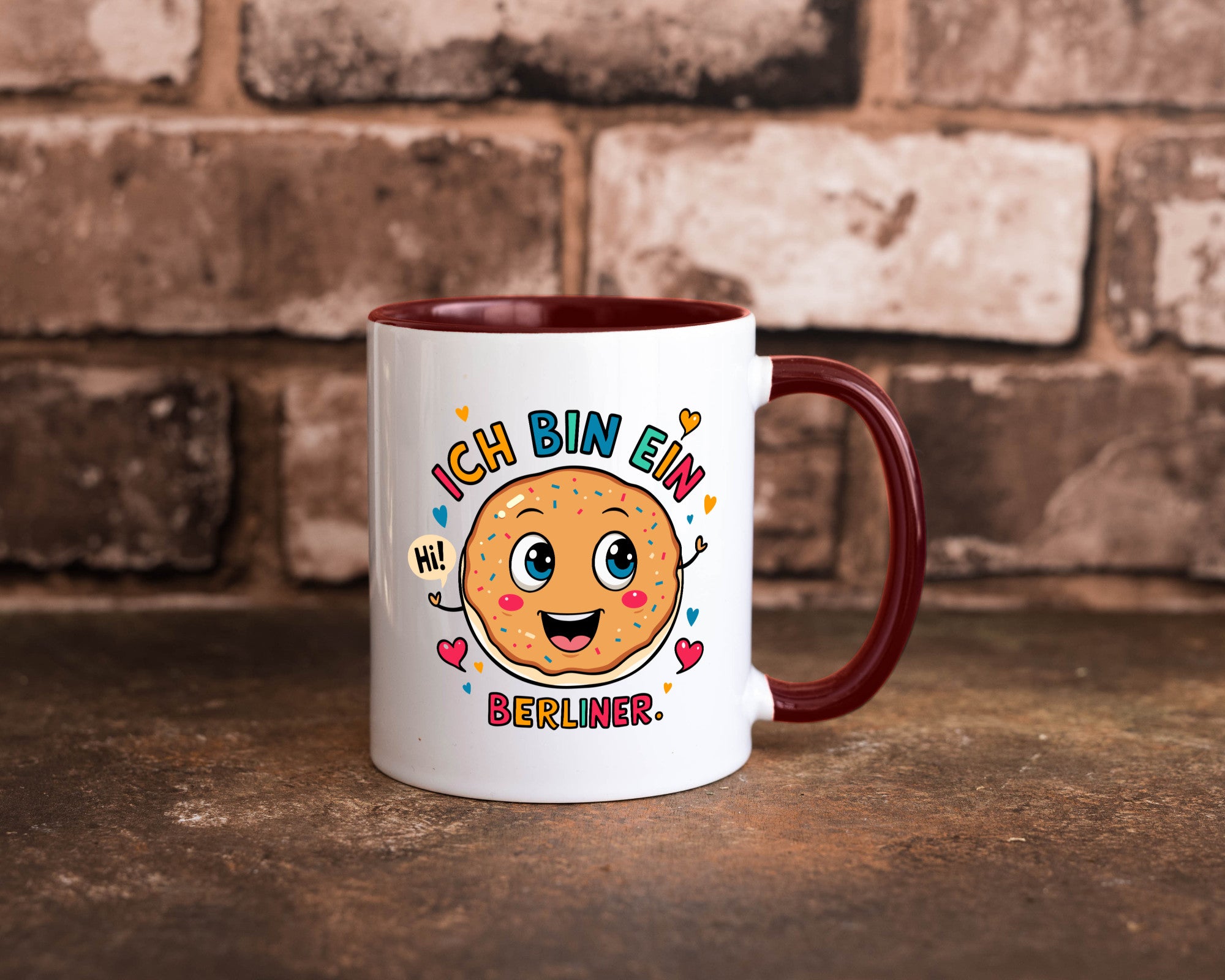 Ich bin ein Berliner | Krapfen Pfannkuchen Humor Geschenkidee Tasse