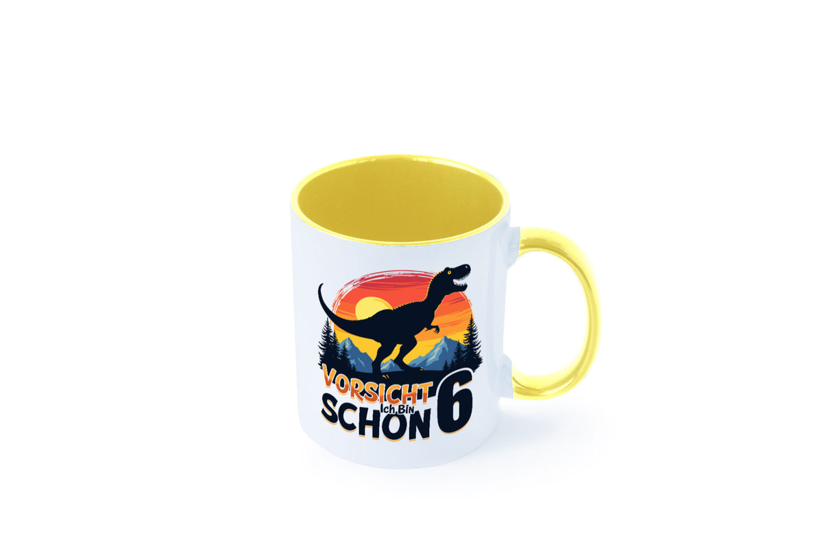 6. Geburtstag | 6 Jahre Dinosaurier Geschenkidee Humor Tasse