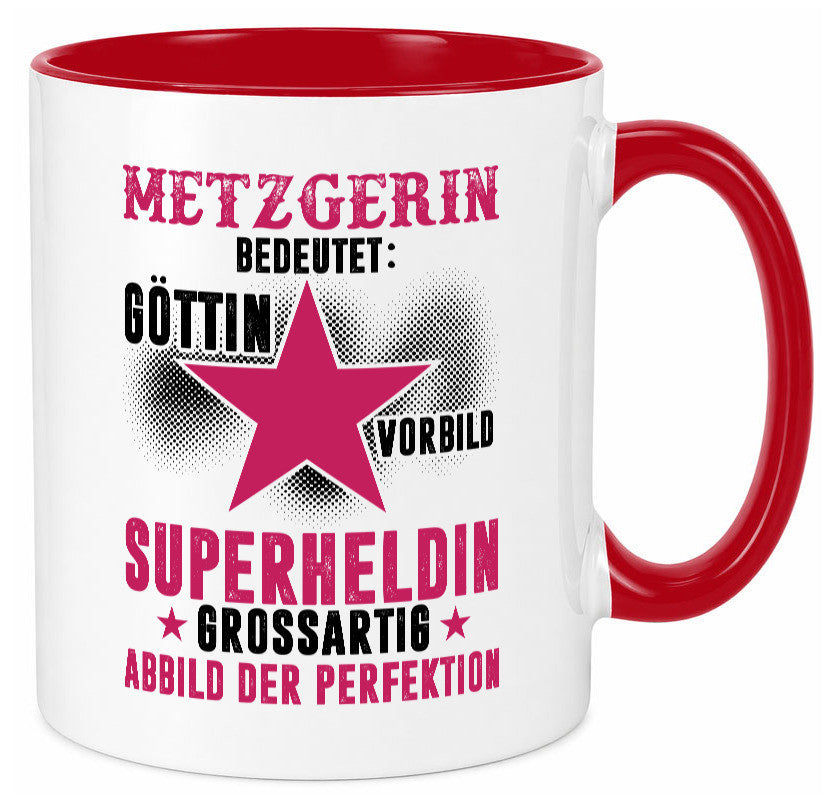 Bedeutung von Metzgerin | Fleischerin Geschenk Humor Geschenkidee lustiger Tasse