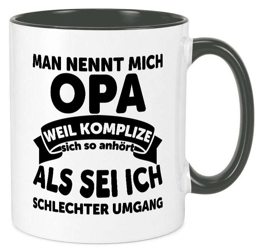 Nenn mich Opa, Komplize schlechter Umgang | Opa Witz Geschenk Familie