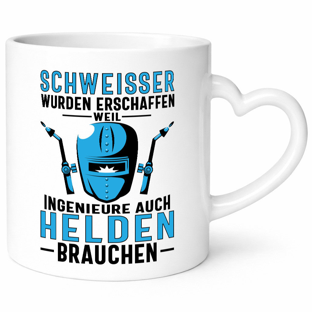 Schweisser, Helden | Schweissmaske lustiger Spruch Geschenk Humor Geschenkidee