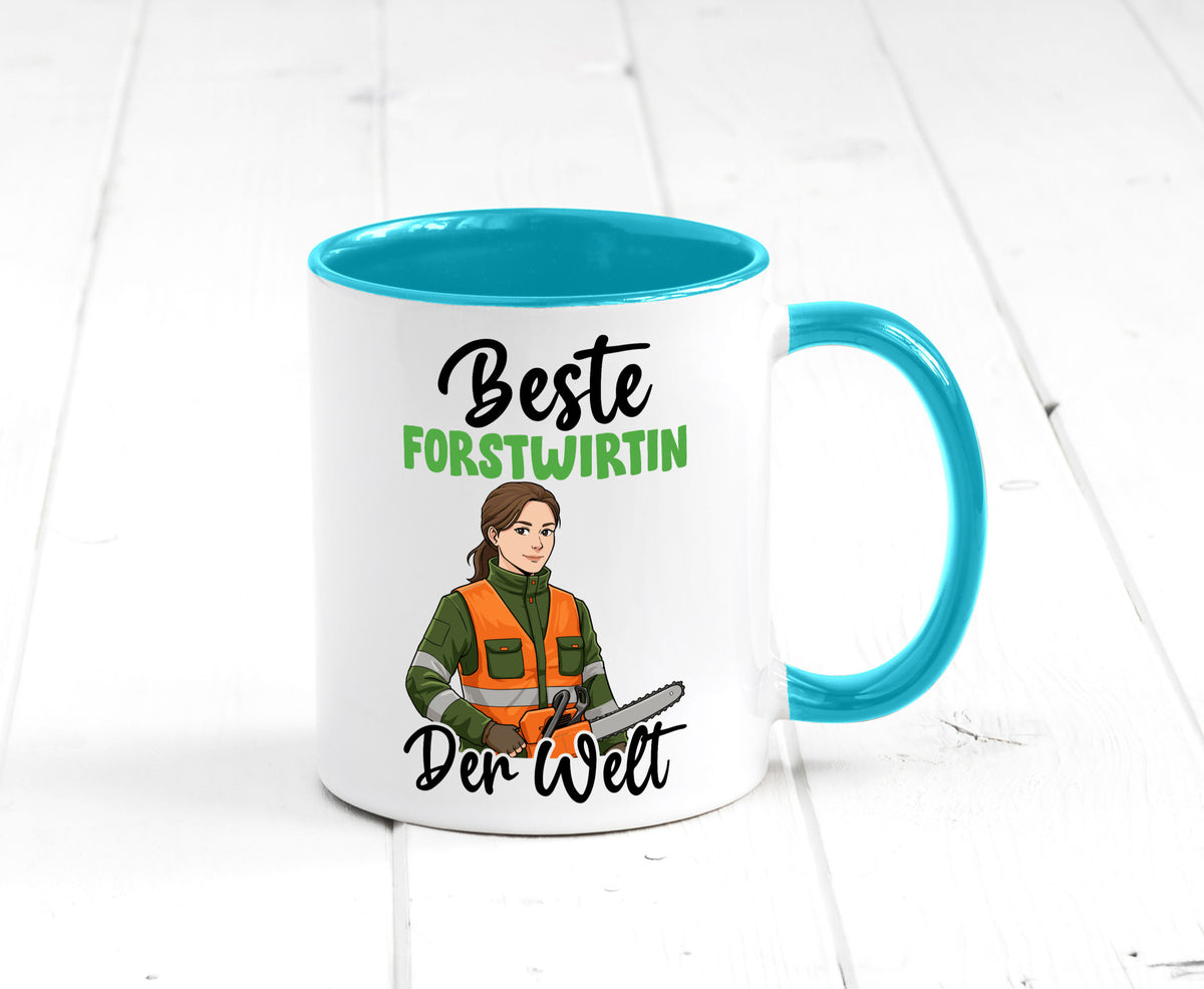 Beste Forstwirtin | Forst Wirtin v2 lustig Humor Geschenkidee Geschenk Tasse