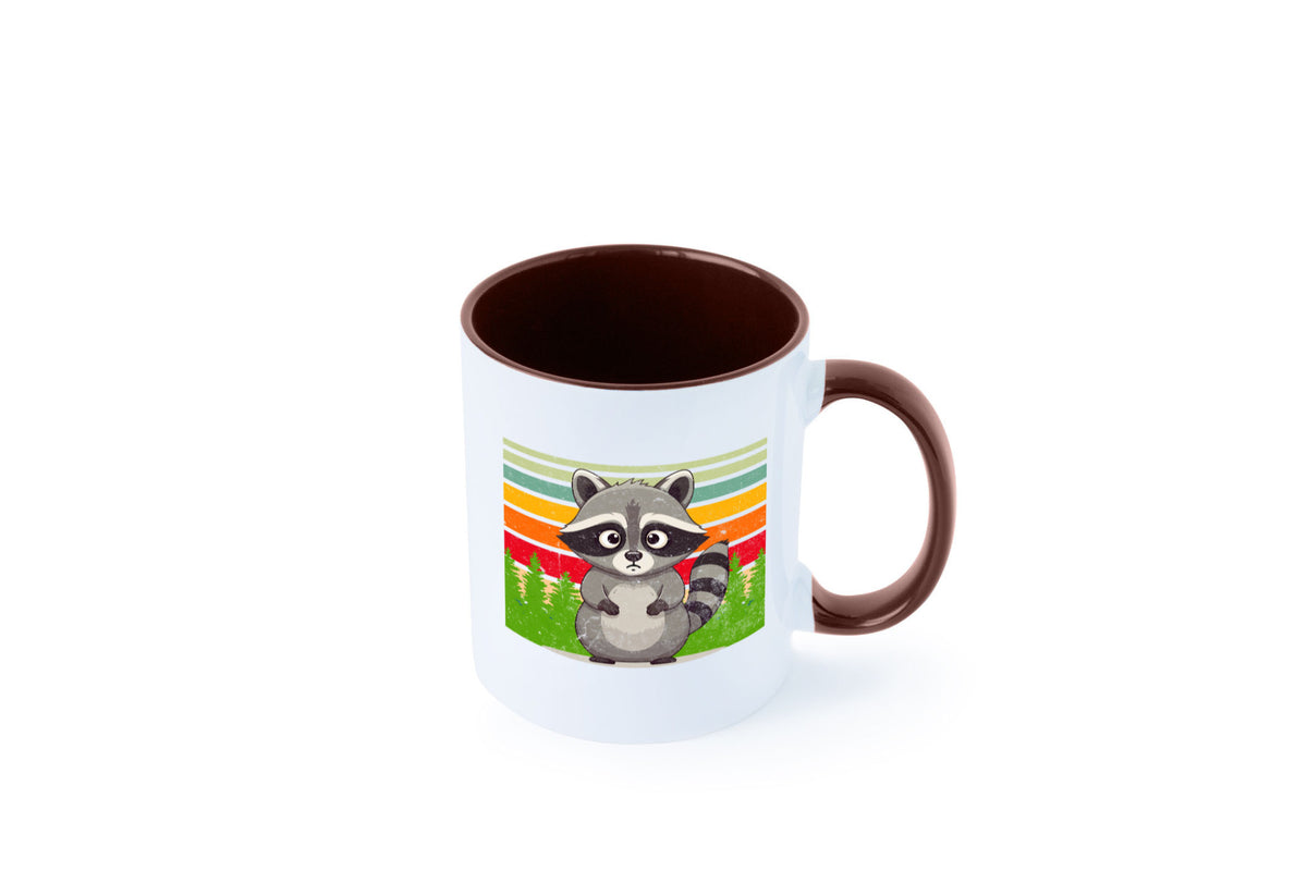 Waschbär | Vintage v2 lustiger Spruch Geschenk Humor Geschenkidee Tasse