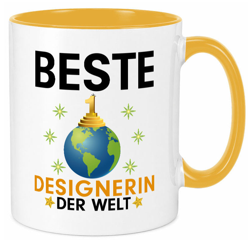 Welt Beste Designerin | Mode lustiger Spruch Geschenk Humor Geschenkidee Tasse