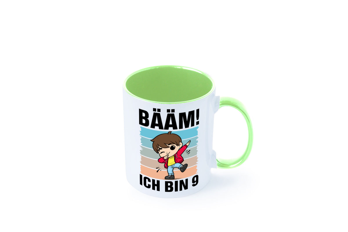 9. Geburtstag | Ich bin 9 Jahre Bäääm Dabbing Kind lustig Geschenkidee Geschenk Tasse
