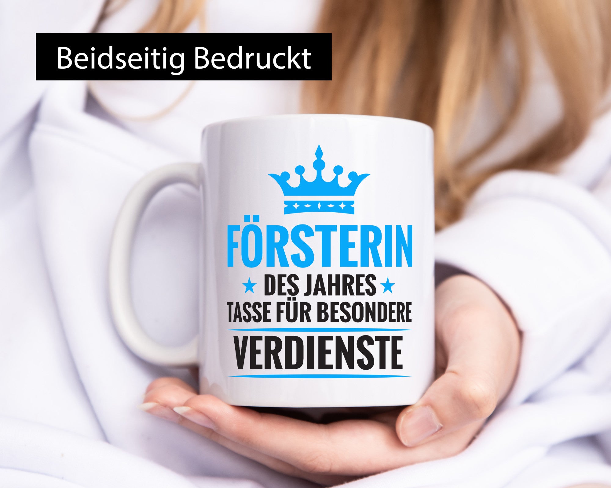 Besonderer Verdienst: Försterin | Forst Arbeit Geschenkidee Kollegen Büro Humor