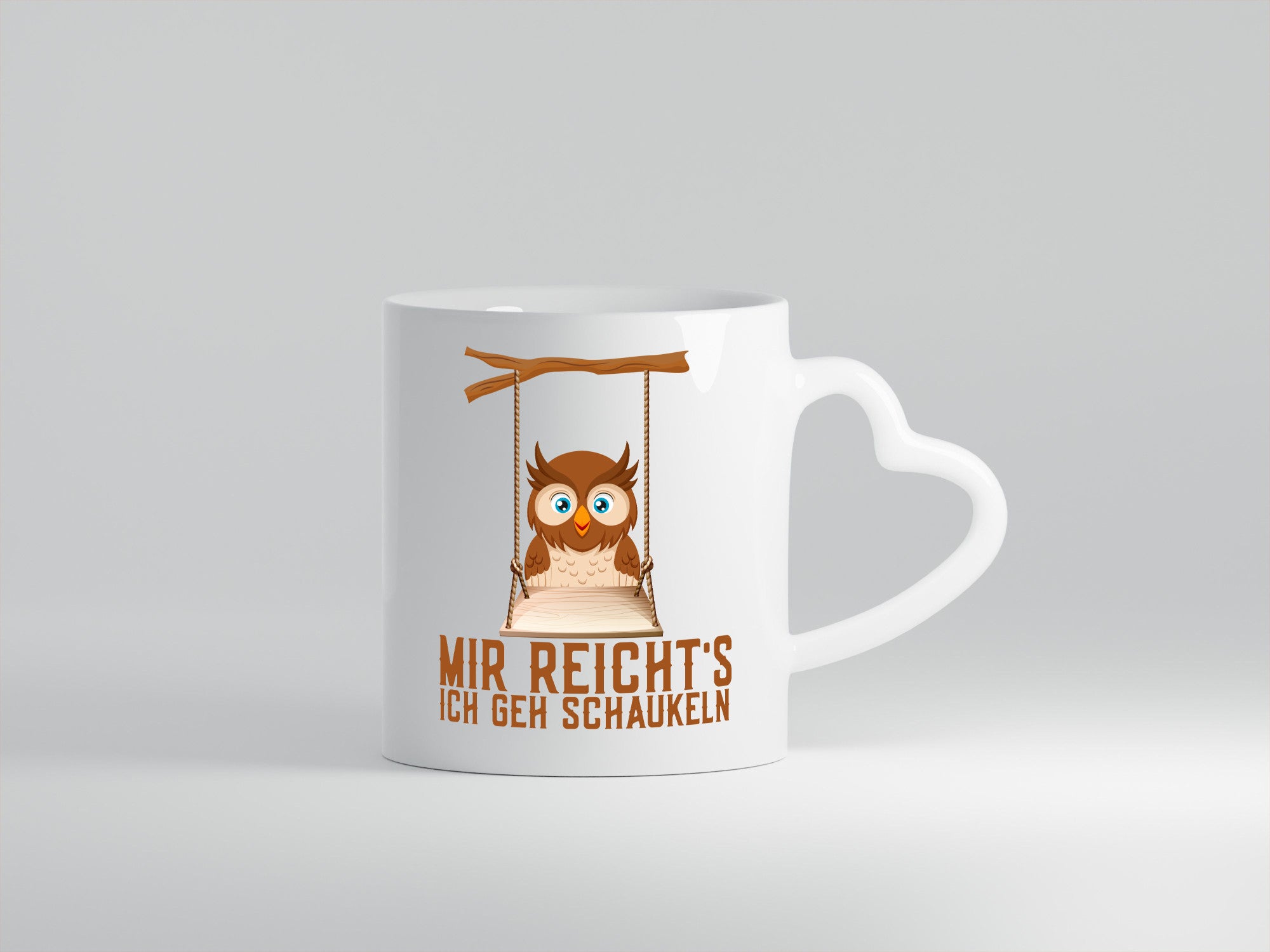 Mir reichts ich geh schaukeln | Eule Comic Arbeit Geschenkidee Kollegen Büro