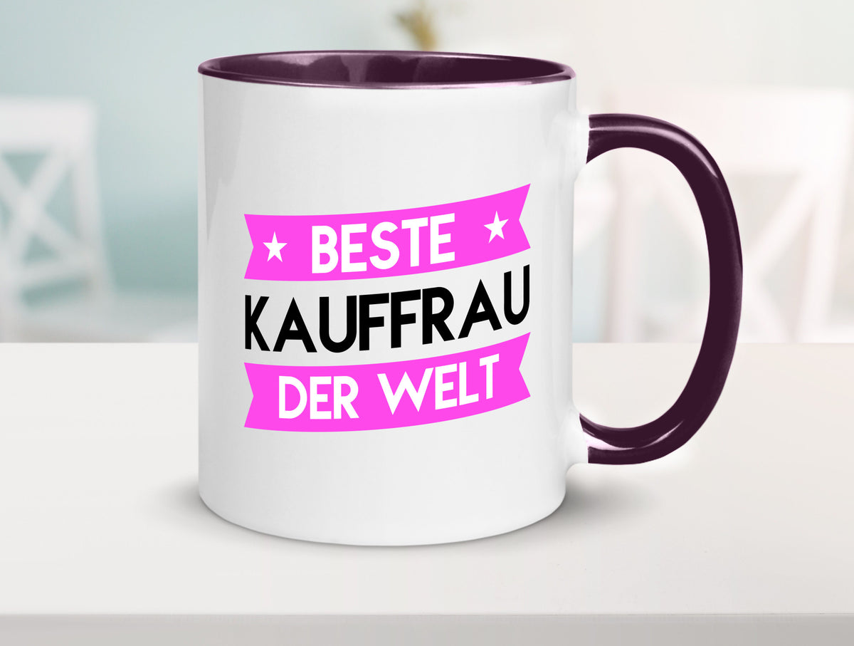Beste Kauffrau | Kauffrauen Geschenkidee Humor Tasse