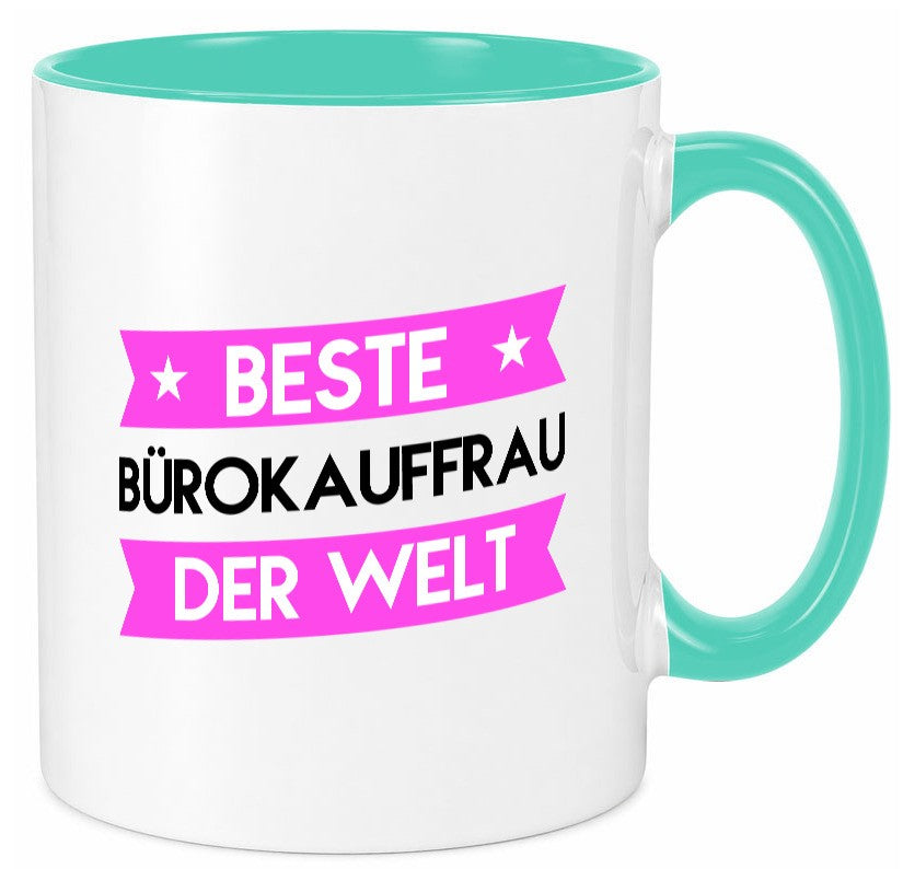Beste Bürokauffrau | Kauffrau Humor Arbeit Kollegen Büro Geschenkidee Tasse