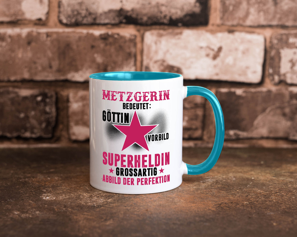 Bedeutung von Metzgerin | Fleischerin Geschenk Humor Geschenkidee lustiger Tasse